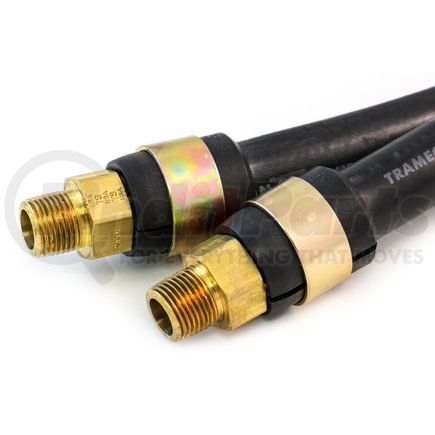 Tramec Sloan 31005-044 Air Brake Hose Assembly 1/2 Composite Live Swivel Hose Assembly, 44, 3/8 Swivels x2, Black