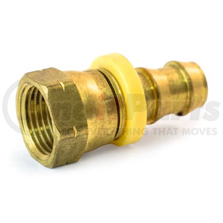 S684-4-4 by TRAMEC SLOAN - 45-Degree FEMALE FLARE HOSE BARB, 1/4 HOSE X 1/4 FLARE NUT