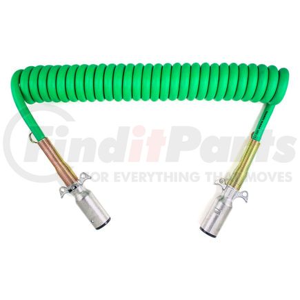 4DA15 by TRAMEC SLOAN - Heavy Duty ABS Cable - 15ft Coiled Cable with 12 Leads, Zinc Plugs