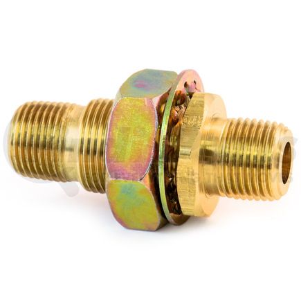 55600 by TRAMEC SLOAN - Bulkhead Fitting, Brass, 2-7/8, .55 x 1.460 Steel Nut