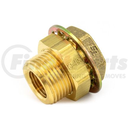 55607-BN by TRAMEC SLOAN - Bulkhead Fitting, Brass, 1-5/16, .38 x 1.25 Brass Nut