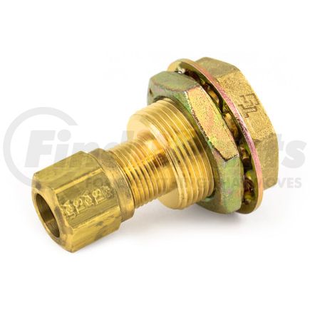 55609C by TRAMEC SLOAN - Bulkhead Fitting, Brass, 1-3/4, .23 x 1.125 Zinc Nut, Carton Pack