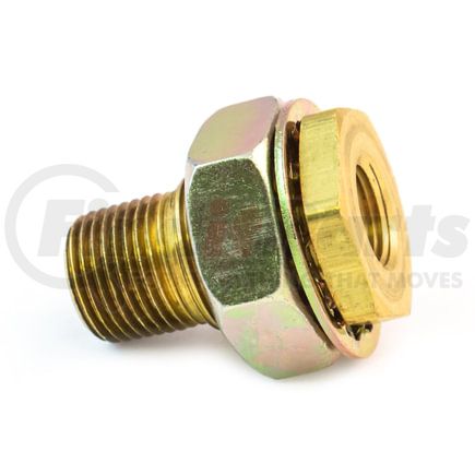 55613 by TRAMEC SLOAN - Bulkhead Fitting, Brass, 1-7/8, .55 x 1.460 Steel Nut