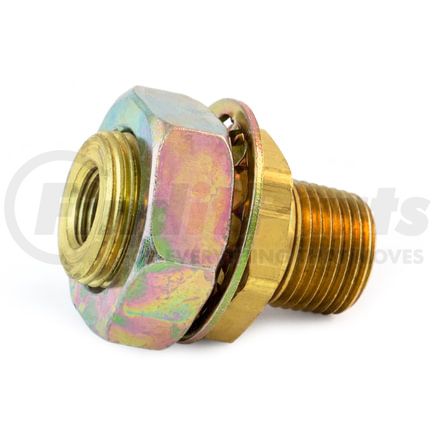 55615C by TRAMEC SLOAN - Bulkhead Fitting, Brass, 1-29/32, .55 x 1.460 Steel Nut, Carton Pack