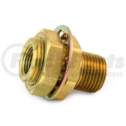 55620C by TRAMEC SLOAN - Bulkhead Fitting, Brass, 1-11/16, .38 x 1.25 Brass Nut, Carton Pack