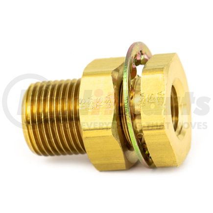 55661-BNC by TRAMEC SLOAN - Bulkhead Fitting, Brass, 1-1/2, .37 x 1.1 Brass Nut, Carton Pack