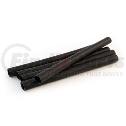 422162 by TRAMEC SLOAN - Dual-Wall Heat Shrink Tube, 6, 3/8 I.D., Black, 12-6