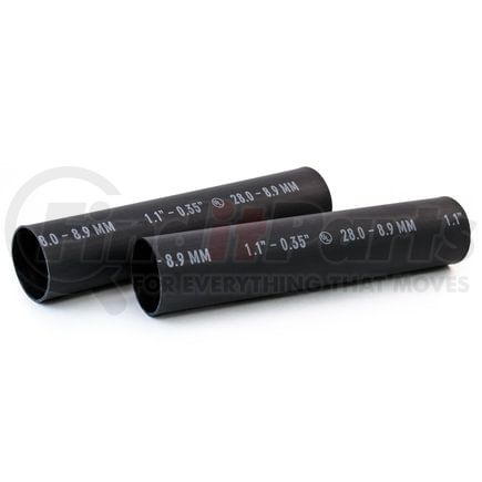 422174 by TRAMEC SLOAN - Heavy-Duty Heat Shrink Tube, 6, 1.10 I.D., Black, 2-4/0