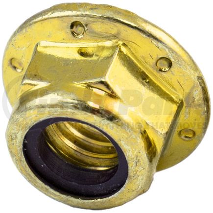 423255P by TRAMEC SLOAN - Nut, Flange Locknut, Grade 8, 1/4-20 UNC, Yellow Zinc, Pkg 50