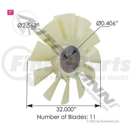 Automann 810.FB9927 FAN BLADEFAN BLADE