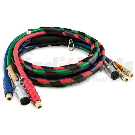 451180 by TRAMEC SLOAN - 3-in-1 Wrap with Red & Blue Hose, 12', SureGrip Handle, ABS Green Jacket & Zinc Plugs