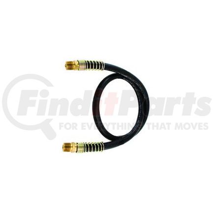 460072 by TRAMEC SLOAN - Hose Assembly, 3/8 x 72, 1/2 Fixed x 1/2 Fixed, Black, With Spring Guards