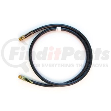 460084 by TRAMEC SLOAN - Hose Assembly, 3/8 x 84, 1/2 Fixed x 1/2 Fixed, Black, With Spring Guards