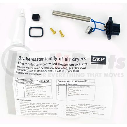 619110 by SKF - Air Dryer Heater Kit