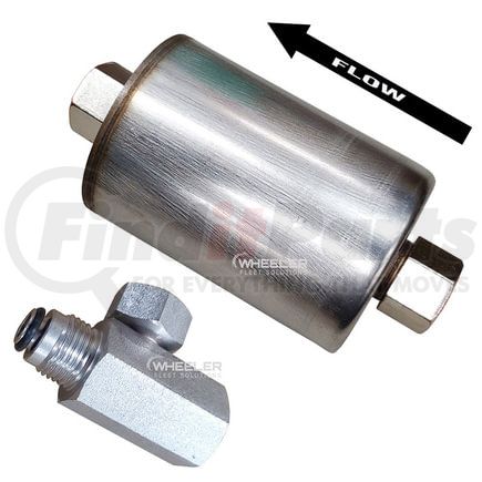 2903-0000 by WHEELER FIT - Fuel Filter - 3 Outlet Ports, with Adapter Fitting and O-Ring, fits 2000-2011 Workhorse