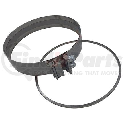 2914-0050 by WHEELER FIT - Diesel Particulate Filter (DPF) Clamp - Stainless Steel, 10-1/2 in. ID, Double Bolted