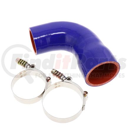 1105-0002 by WHEELER FIT - HOSE,COOLANT - SILICONE / 2" - 2 3/8" ID / 2 1/2" - 2 7/8" OD / 6 PLY ARAMID FIBER / 2 STAINLESS STEEL HOSE CLAMPS 1107-0000 (70-78) & 1107-0002(60-68)