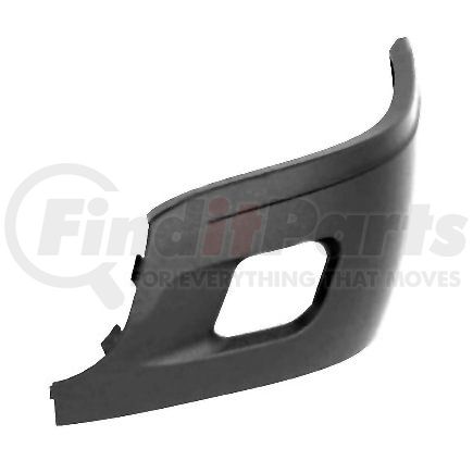 1503-0017 by WHEELER FIT - CAP,BUMPER END (GRAY) WITH FOG LIGHT CUTOUTS - LEFT