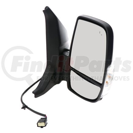 1511-0156 by WHEELER FIT - Door Mirror - Right Side, Heated, Power Folding, Black Housing, with Turn Signal Light