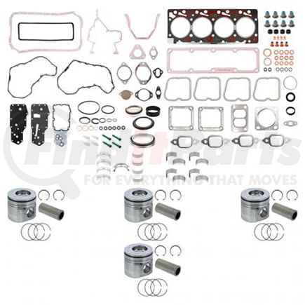 ISB432-076 by PAI - Engine Overhaul Rebuild Kit for Cummins 4-Cylinder ISB / QSB Series Engine