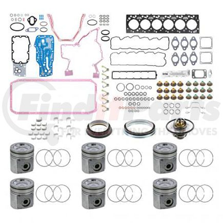 ISB606-076 by PAI - Engine Rebuild Kit for Cummins ISB / QSB 6-Cylinder Series Engine Application