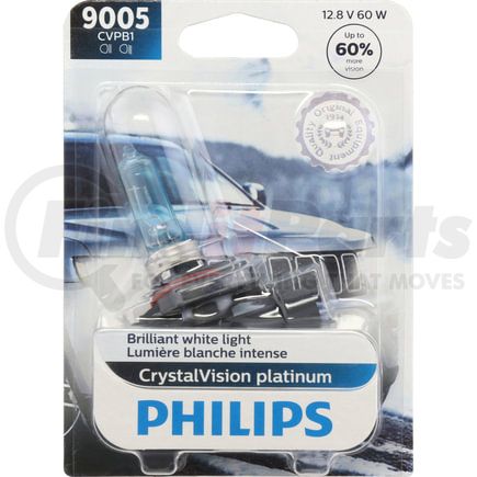 9005CVPB1 by PHILLIPS INDUSTRIES - Headlight Bulb - 12V, 65 Watts, Clear, Halogen, High Beam