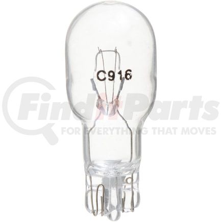 916B2 by PHILLIPS INDUSTRIES - Back Up Light Bulb - 13.5V, 7.29 Watts, Standard, Clear, Push Type