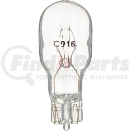 916CP by PHILLIPS INDUSTRIES - Back Up Light Bulb - 13.5V, 7.29 Watts, Standard, Clear, Push Type
