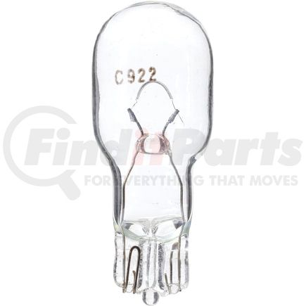 922B2 by PHILLIPS INDUSTRIES - Back Up Light Bulb - 12.8V, 12.54 Watts, Standard, Clear, Push Type