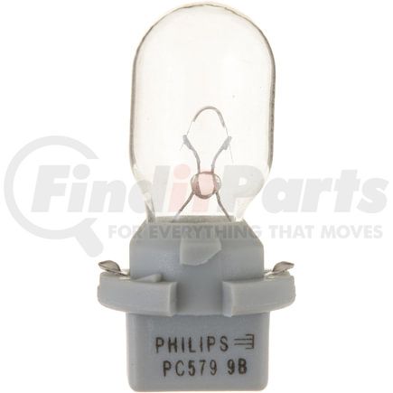 PC579CP by PHILLIPS INDUSTRIES - Instrument Panel Courtesy Light Bulb - 14V, 9 Watts, Standard, 0.64 AMP, C-2F Filament