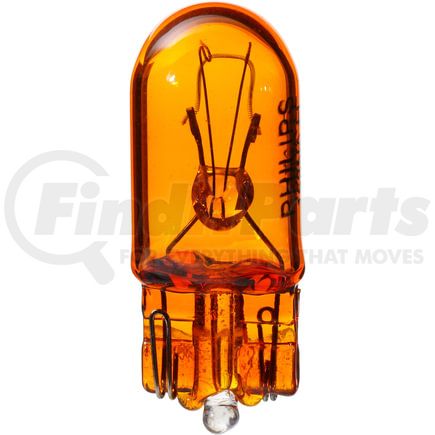 168NALLB2 by PHILLIPS INDUSTRIES - LongerLife Turn Signal Light Bulb - 12V, 4.9 Watts, Amber, Push Type