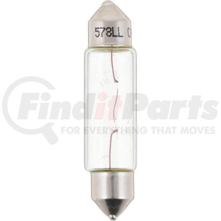 578LLB2 by PHILLIPS INDUSTRIES - Multi-Purpose Light Bulb - 12.8V, 12.42 Watts, Clear, Incandescent
