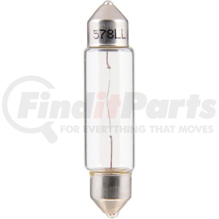 578LLCP by PHILLIPS INDUSTRIES - Multi-Purpose Light Bulb - 12.8V, 12.42 Watts, Clear, Incandescent