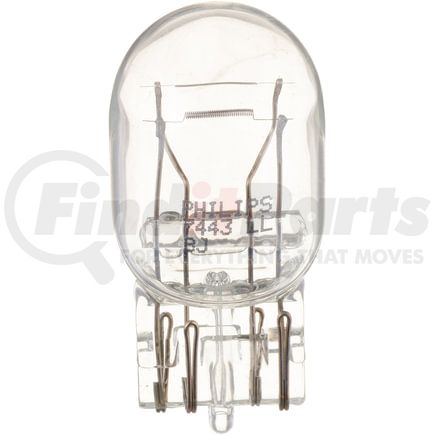 7443LLB2 by PHILLIPS INDUSTRIES - LongerLife Tail Light Bulb - 13.5V, 24.97/5.4 Watts, Clear, 1.85 in.