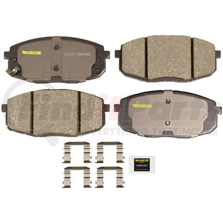 Monroe CX1397 Disc Brake Pad Set Monroe Brakes Total Solution Ceramic Brake Pads