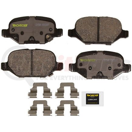 Monroe CX1569 Disc Brake Pad Set Monroe Brakes Total Solution Ceramic Brake Pads