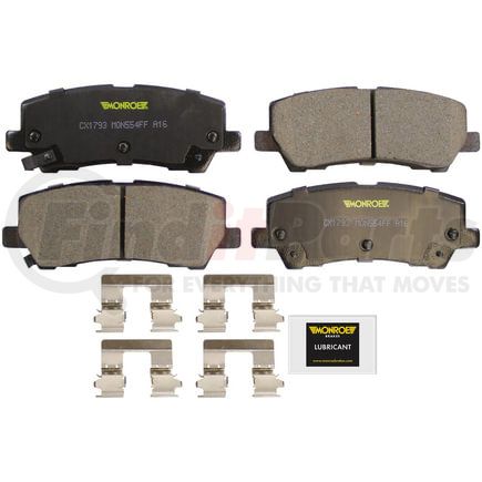 CX1793 by MONROE - Monroe Brakes Total Solution Ceramic Brake Pads
