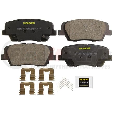 Monroe CX1816 Disc Brake Pad Set Monroe Brakes Total Solution Ceramic Brake Pads