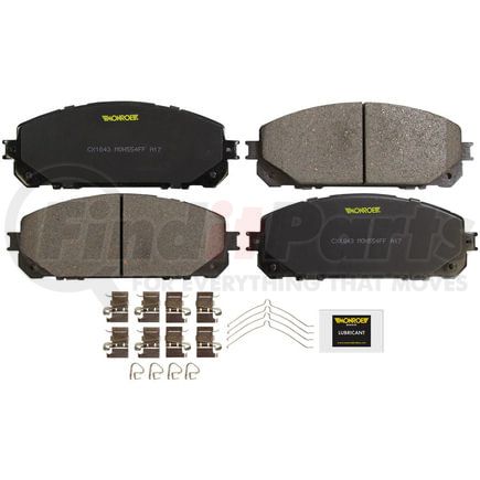 CX1843 by MONROE - Monroe Brakes Total Solution Ceramic Brake Pads