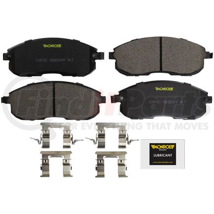 Monroe CX815C Disc Brake Pad Set Monroe Brakes Total Solution Ceramic Brake Pads