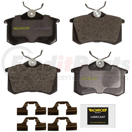 DX1017A by MONROE - Total Solution Semi-Metallic Brake Pads