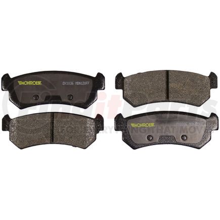 DX1036 by MONROE - Monroe Brakes Total Solution Semi-Metallic Brake Pads