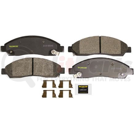 Monroe DX1039 Disc Brake Pad Set Monroe Brakes Total Solution Semi-Metallic Brake Pads