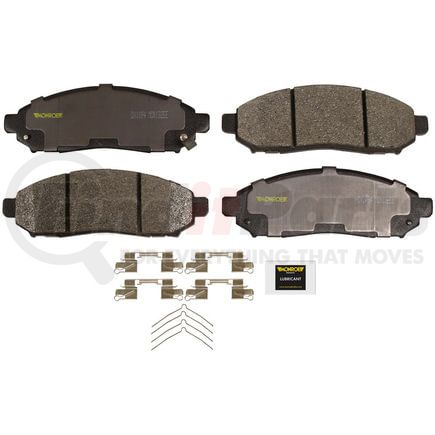 Monroe DX1094 Disc Brake Pad Set Monroe Brakes Total Solution Semi-Metallic Brake Pads
