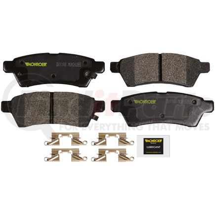 DX1100 by MONROE - Monroe Brakes Total Solution Semi-Metallic Brake Pads