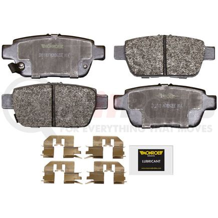 Monroe DX1103 Disc Brake Pad Set Monroe Brakes Total Solution Semi-Metallic Brake Pads