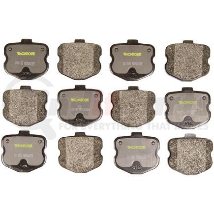 DX1185 by MONROE - Monroe Brakes Total Solution Semi-Metallic Brake Pads