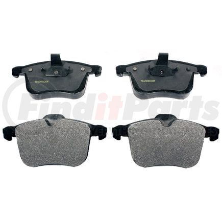 Monroe DX1257 Disc Brake Pad Set Monroe Brakes Total Solution Semi-Metallic Brake Pads