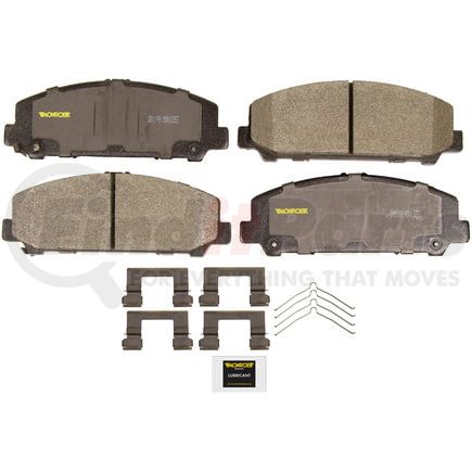 Monroe DX1509 Disc Brake Pad Set Monroe Brakes Total Solution Semi-Metallic Brake Pads