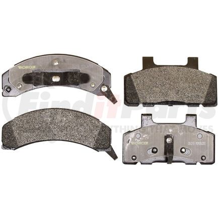 Monroe DX215 Disc Brake Pad Set Monroe Brakes Total Solution Semi-Metallic Brake Pads